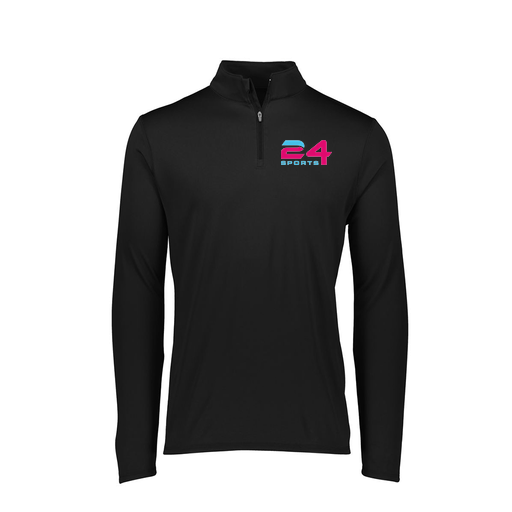 [FTLQFLBK-FAXS-LOGO1] Decker Women's Flex-Lite 1/4 Zip Shirt (Female Adult XS, Black)