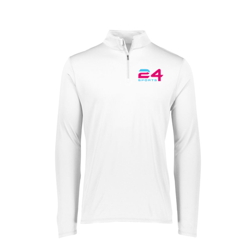 [FTLQFLWH-FAXS-LOGO1] Decker Women's Flex-Lite 1/4 Zip Shirt (Female Adult XS, White)