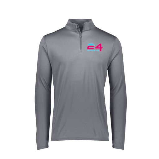 [FTLQFLGY-FAXS-LOGO1] Decker Women's Flex-Lite 1/4 Zip Shirt (Female Adult XS, Gray)