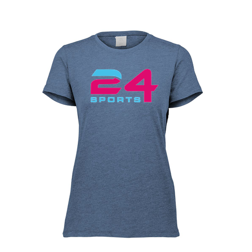 [FTSCUBNV-FAXS-LOGO1] Decker Women's Tri-Blend T-Shirt - Short Sleeve (Female Adult XS, Navy)