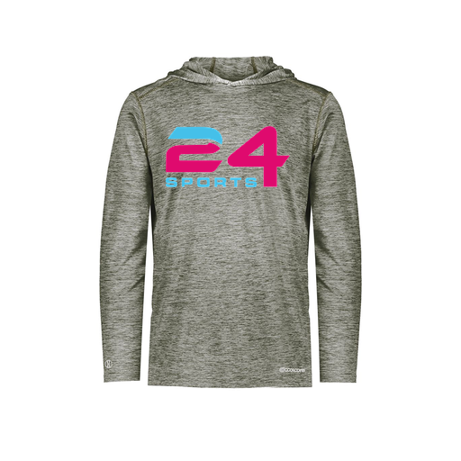 [FOLHCGGY-AS-LOGO1] Decker Men's Charge Hoodie (Adult S, Gray)