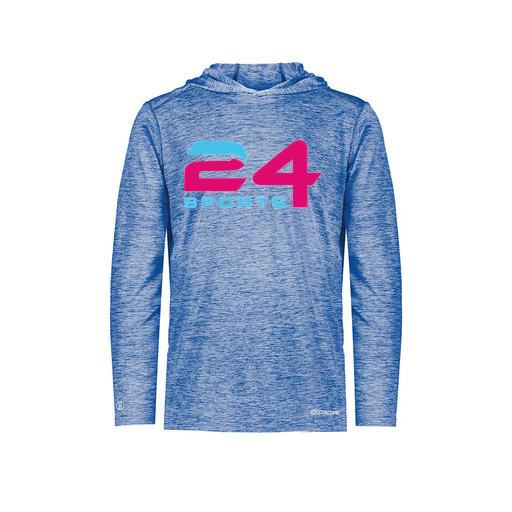 [FOLHCGRY-YS-LOGO1] Decker Youth Charge Hoodie (Youth S, Royal)