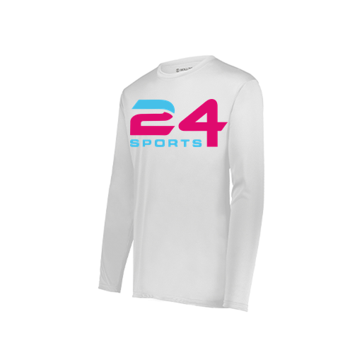 [222822.005.XS-LOGO1] Men's LS Smooth Sport Shirt (Adult XS, White)
