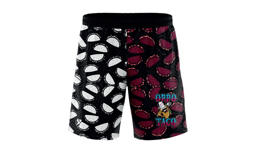 24 Sports - Adult OPPO TACO Shorts - White/Maroon